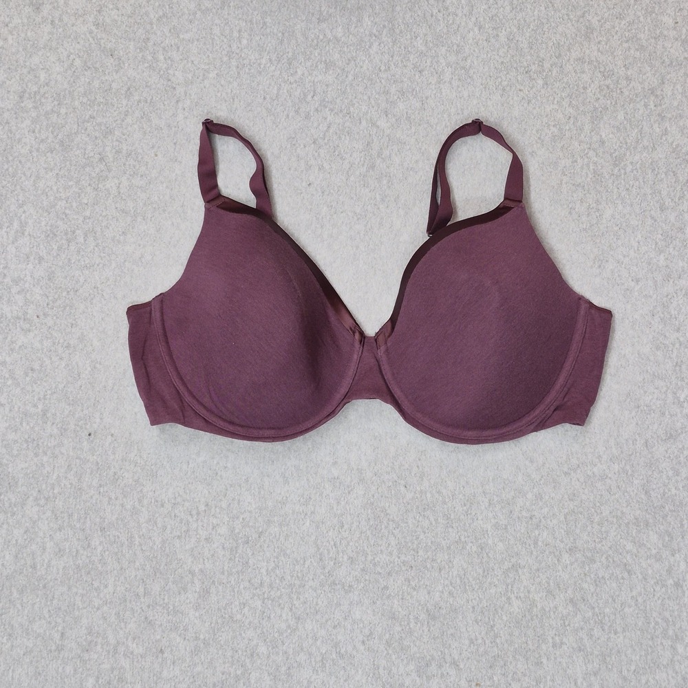 Bali Women Bra 40DD Purple Comfort Revolution T Shirt Underwired